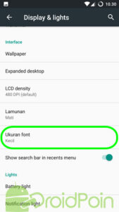 Cara Memperbesar Ukuran Font di Cyanogen