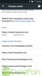 Mengubah Opsi Penyimpanan Sandi di Chrome