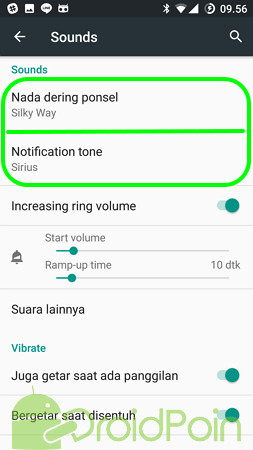 Mengganti Ringtone pada Android
