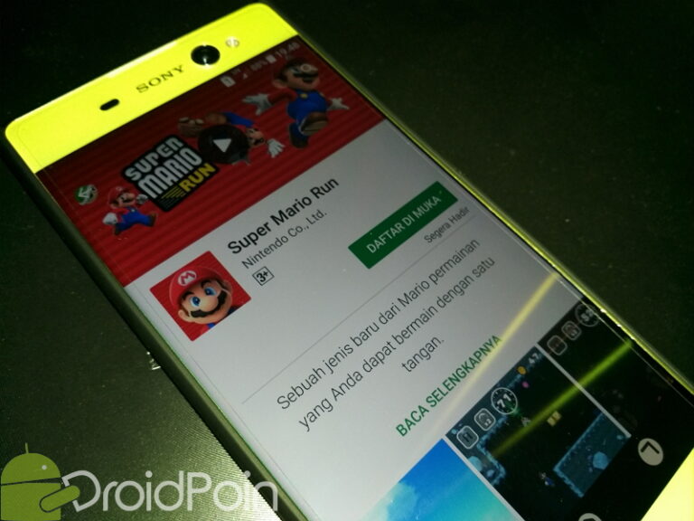 Super Mario Run segera Tersedia di Android