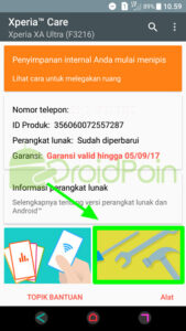 Cara Diagnosa (Test Hardware) Android Sony Xperia