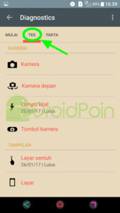 Cara Diagnosa (Test Hardware) Android Sony Xperia