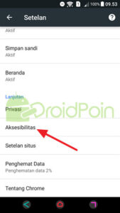 Cara Mengubah Ukuran Font (Huruf) di Chrome Android