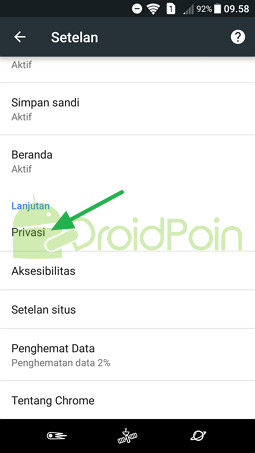 Cara Menghapus Cookie di Chrome (Android)