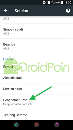 Cara Mengaktifkan Penghemat Data di Chrome Android