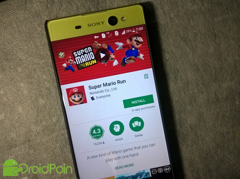 Super Mario Run Sudah Tersedia di Android, Tapi . . .