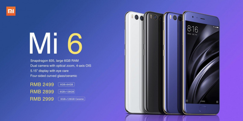 Desain, Harga dan Spesifikasi Xiaomi Mi 6