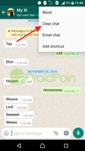 Cara Reset Chat di WhatsApp Android