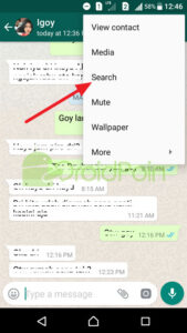 Cara Mencari Kata pada Chat di WhatsApp Android