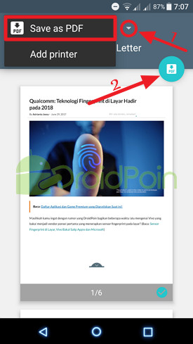 Beginilah Cara Mengubah Halaman Web Menjadi File PDF di Android
