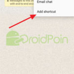 Menambahkan Kontak WhatsApp ke Home Screen Android