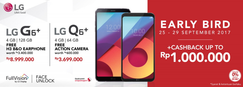 LG Resmi Jual LG G6+ & LG Q6+ di Indonesia, Harganya?