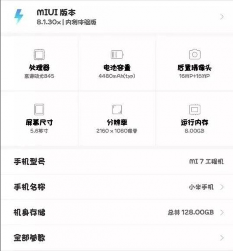 Terungkap: Inilah Spesifikasi Xiaomi Mi 7