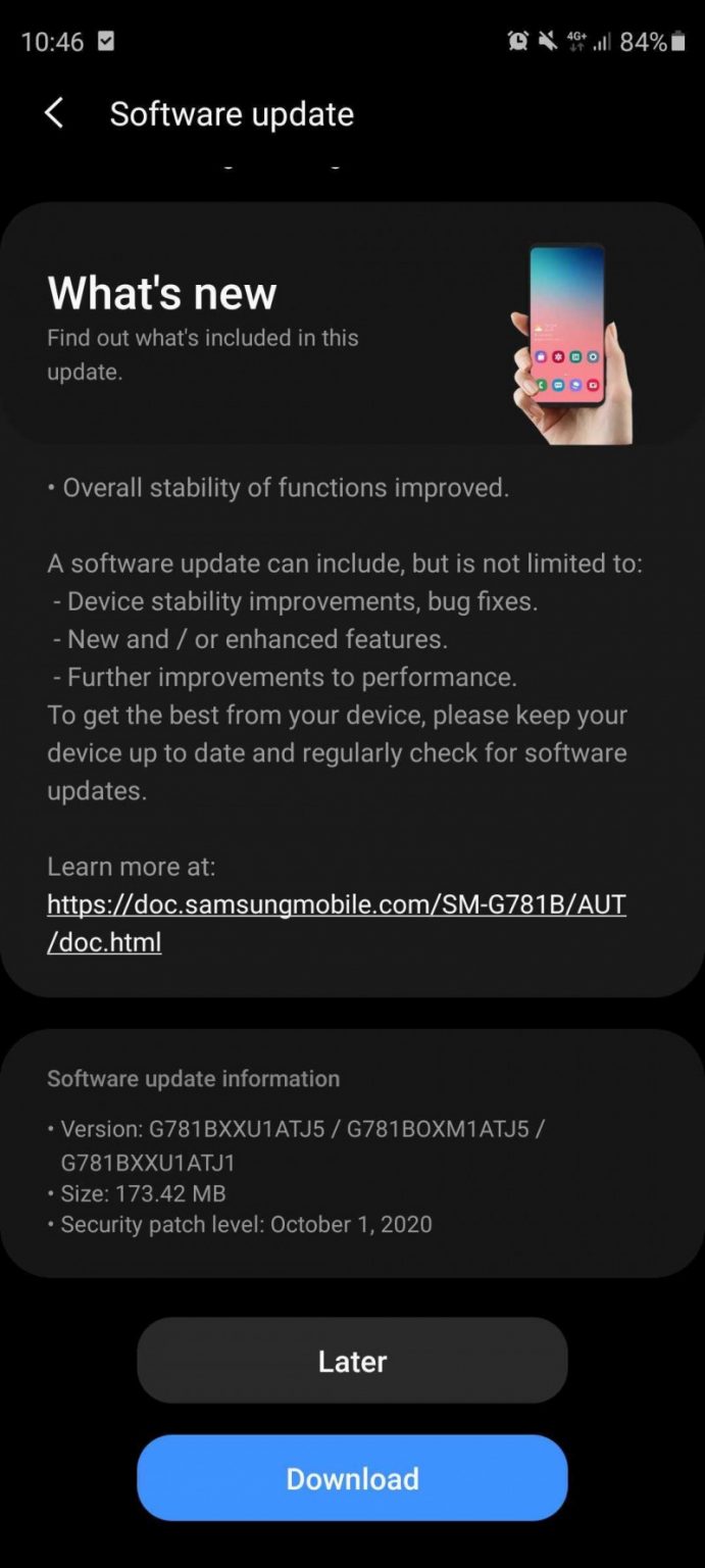 Samsung Perbaiki Layar Galaxy S20 FE Lewat Update | DroidPoin